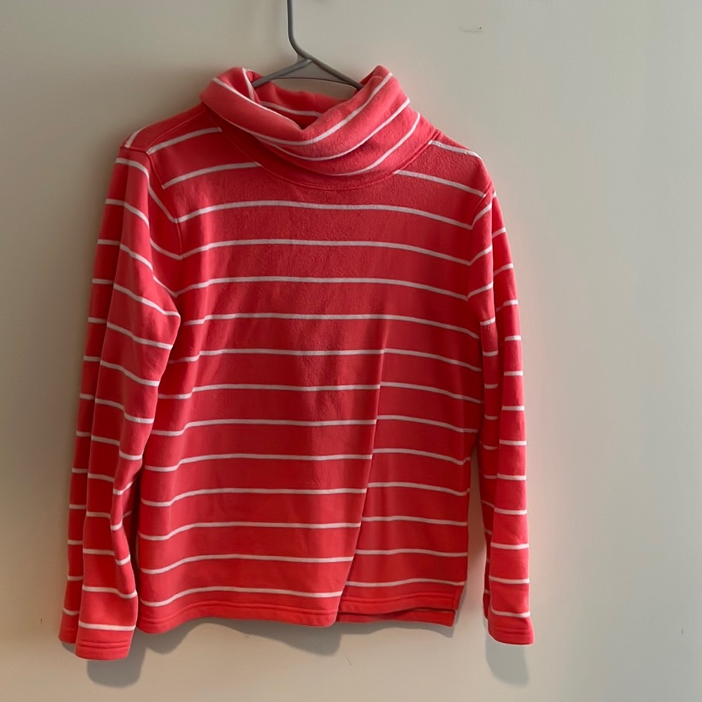 It is J crew branded sweatshirt , exact color is Peach
